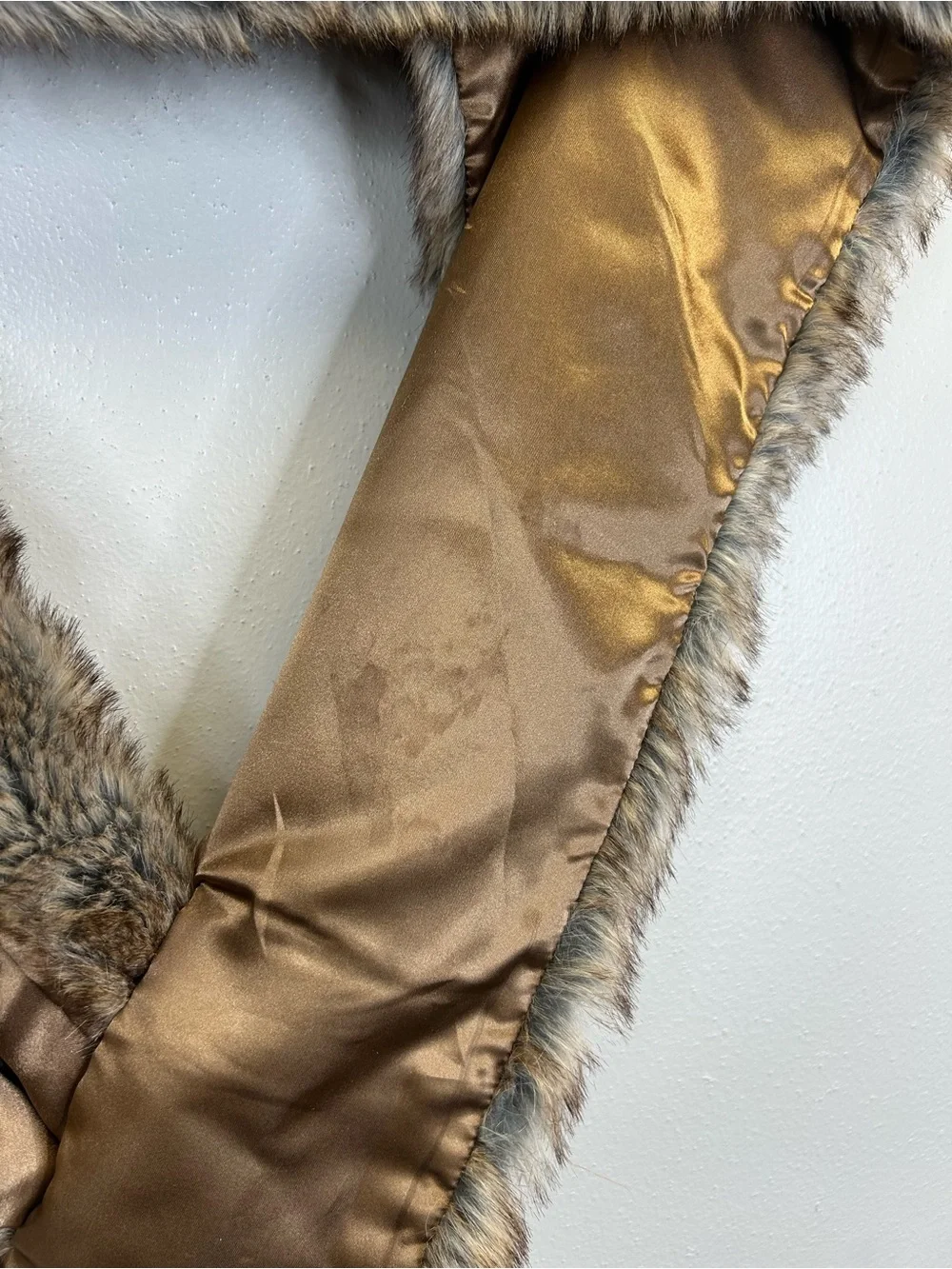Wedding Event Pull Through Faux Fur Shawl Holiday‎ Plus Size Formal Fall Winter